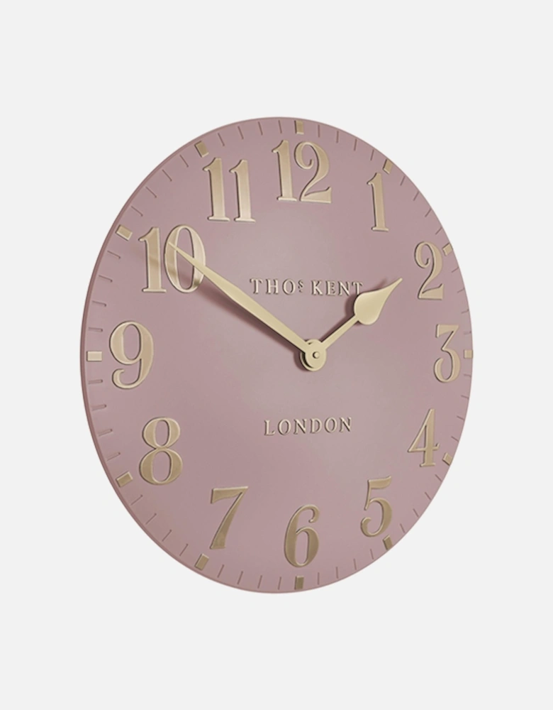 20" Arabic Wall Clock Blush Pink