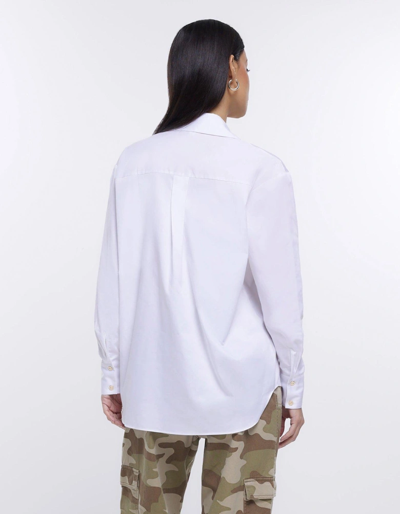 Poplin Boyfriend Shirt - White