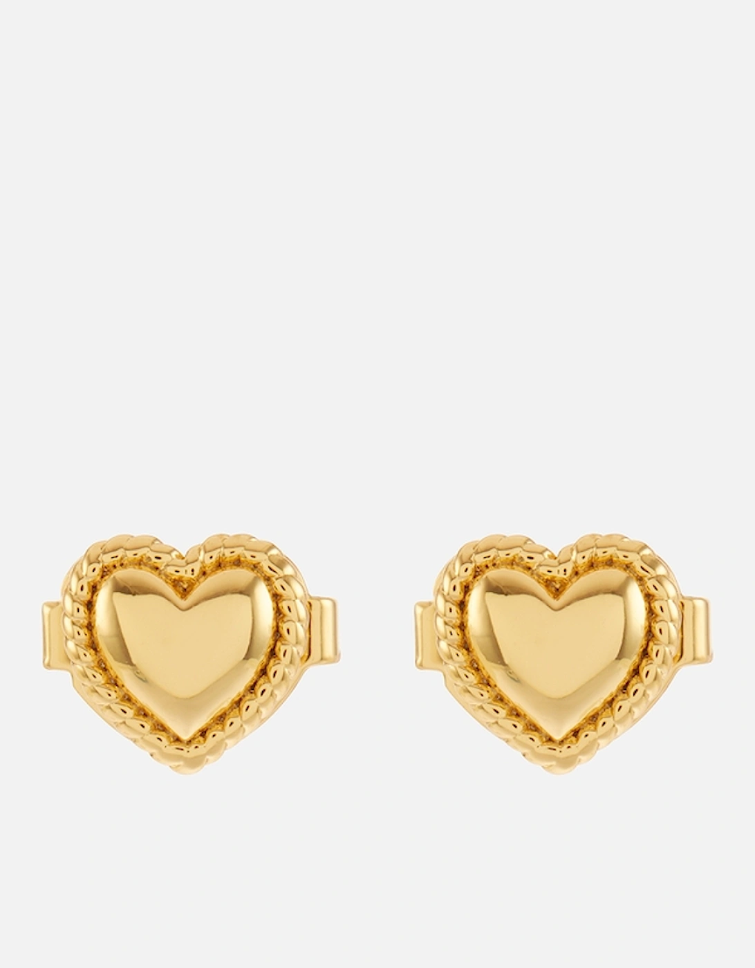 New York Mini Heart Gold-Tone Stud Earrings, 2 of 1