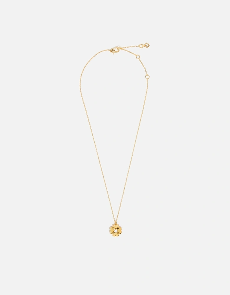 New York Heritage Bloom Gold-Tone Pendant Necklace