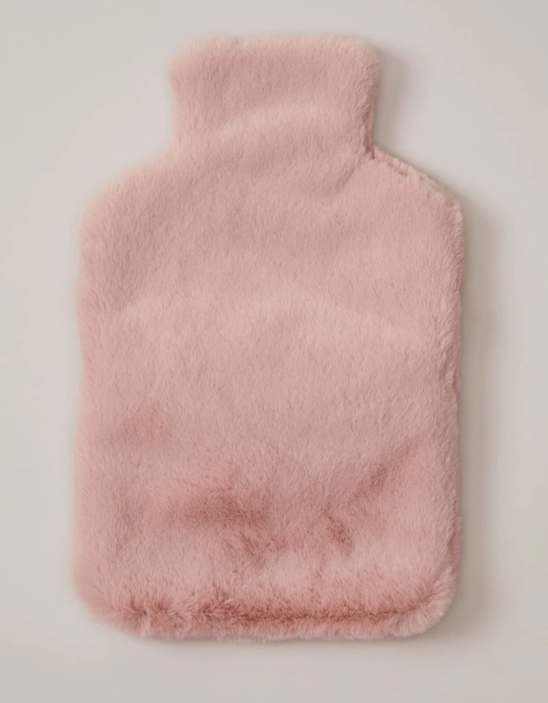 Pink Faux Fur Hot Water Bottle