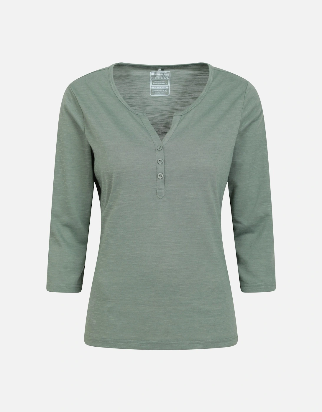 Mountain Warehouse Women's Green / Paphos Quick Dry Uv Protection Top - Size: 14