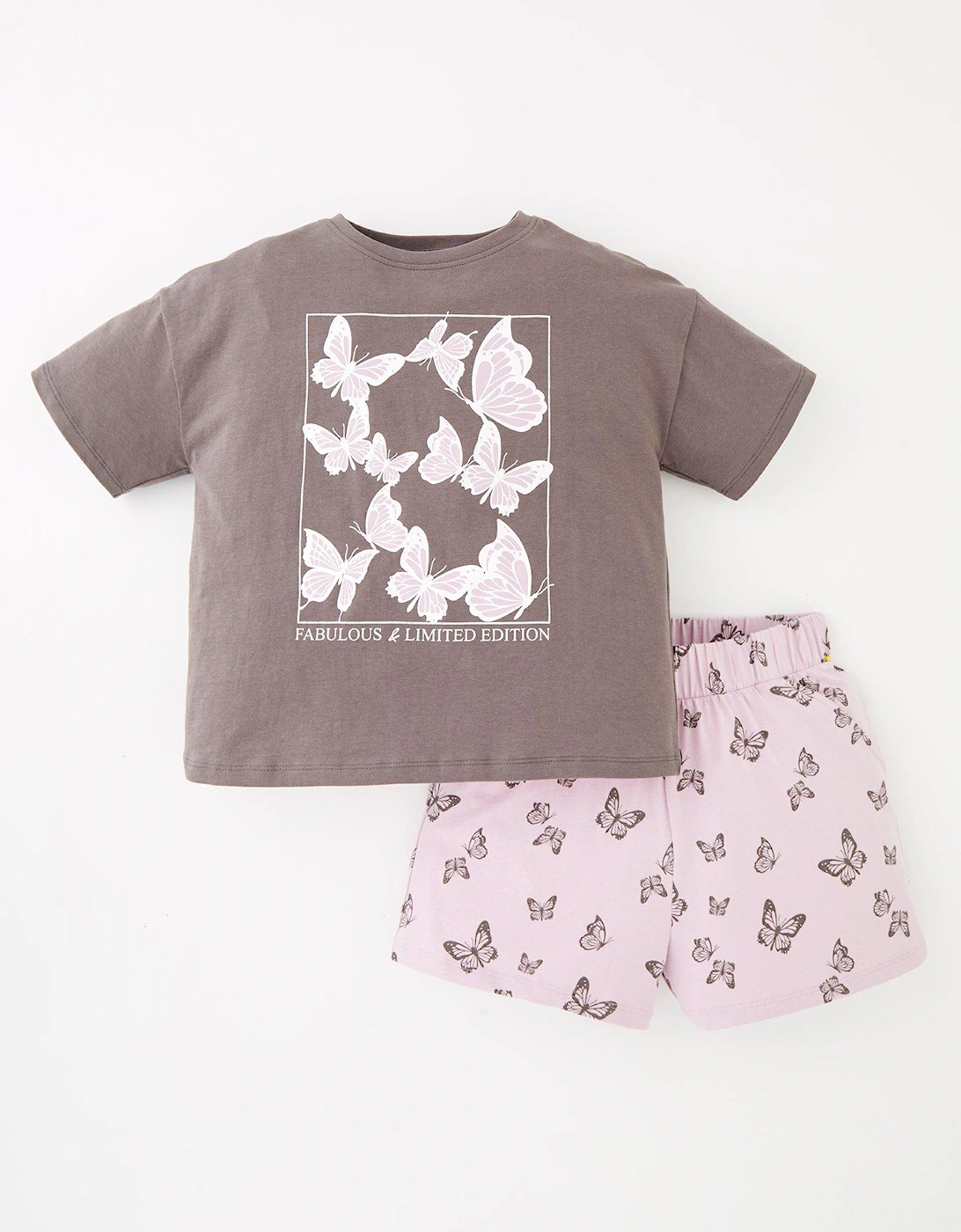 Girls Butterfly Shortie Pyjama - Multi, 2 of 1