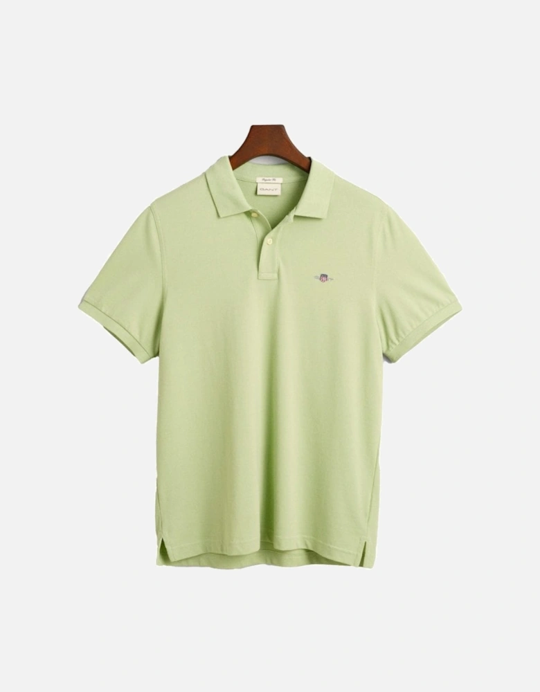 Regular Fit Short Sleeve Pique Polo Milky Matcha