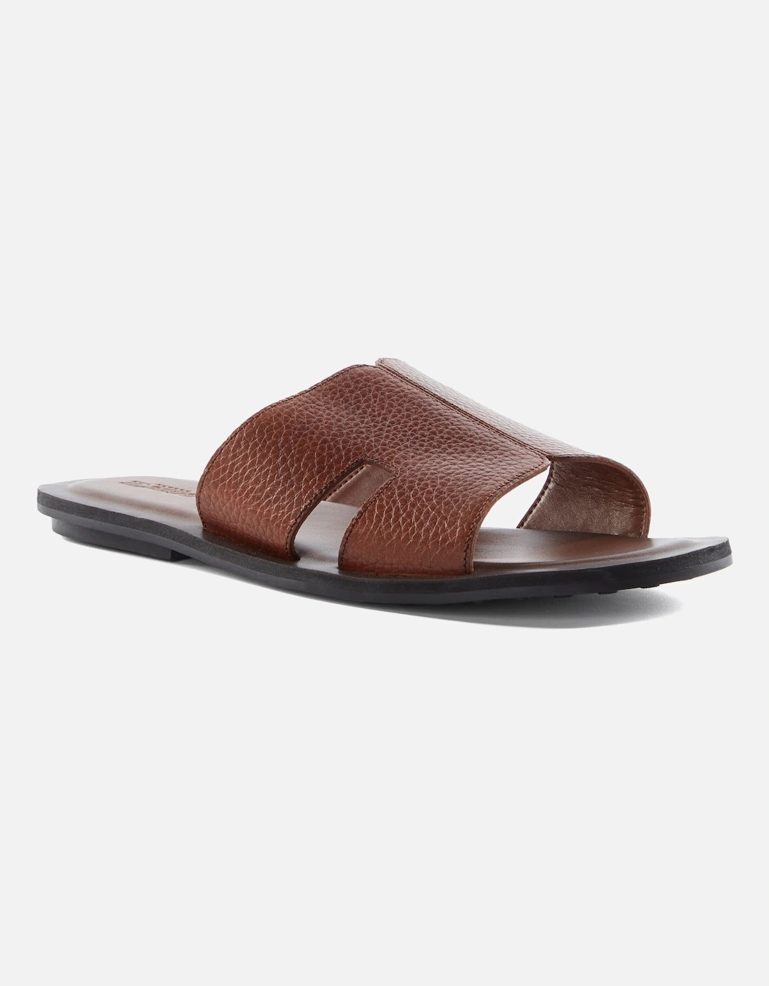 Mens Initially - Flat Leather Sandals, 6 of 5