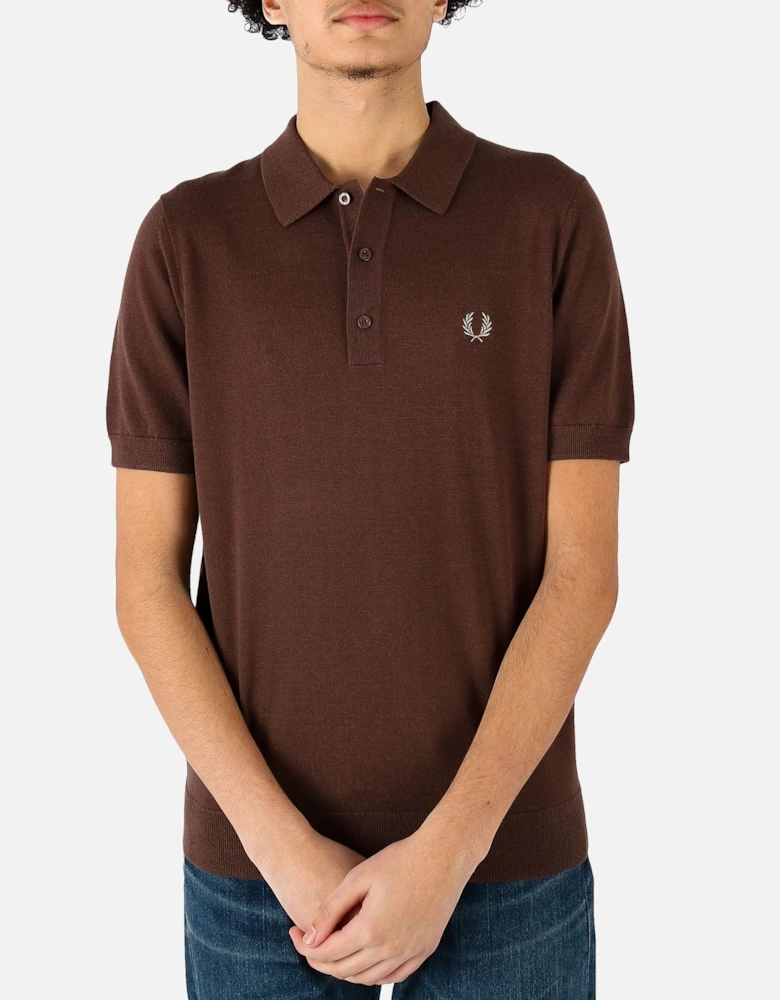 Classic Knitted Brown Polo