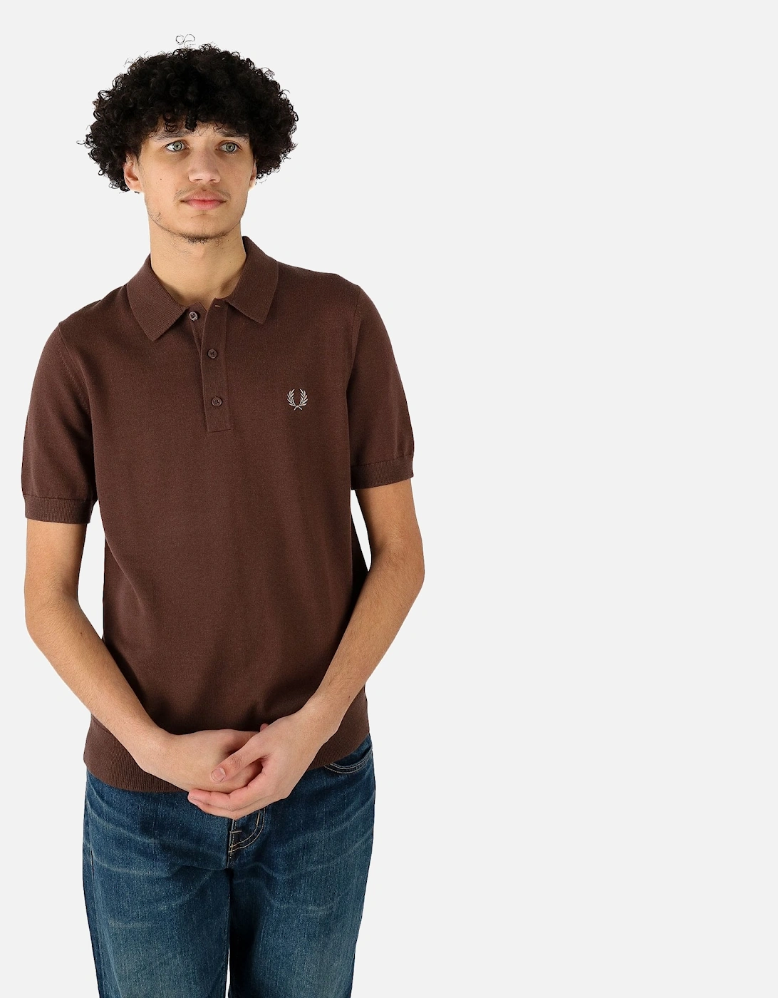 Classic Knitted Brown Polo, 5 of 4