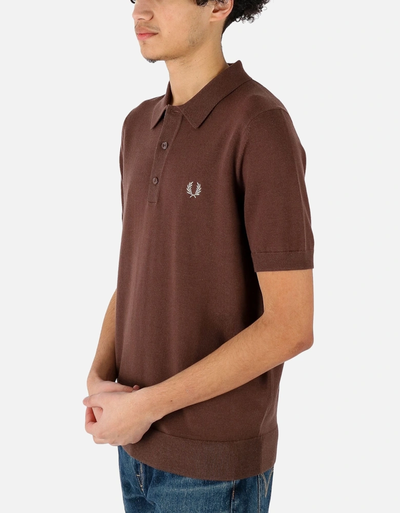 Classic Knitted Brown Polo