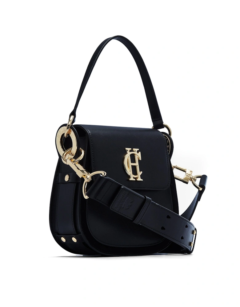 Chelsea Soft Black Saddle Bag