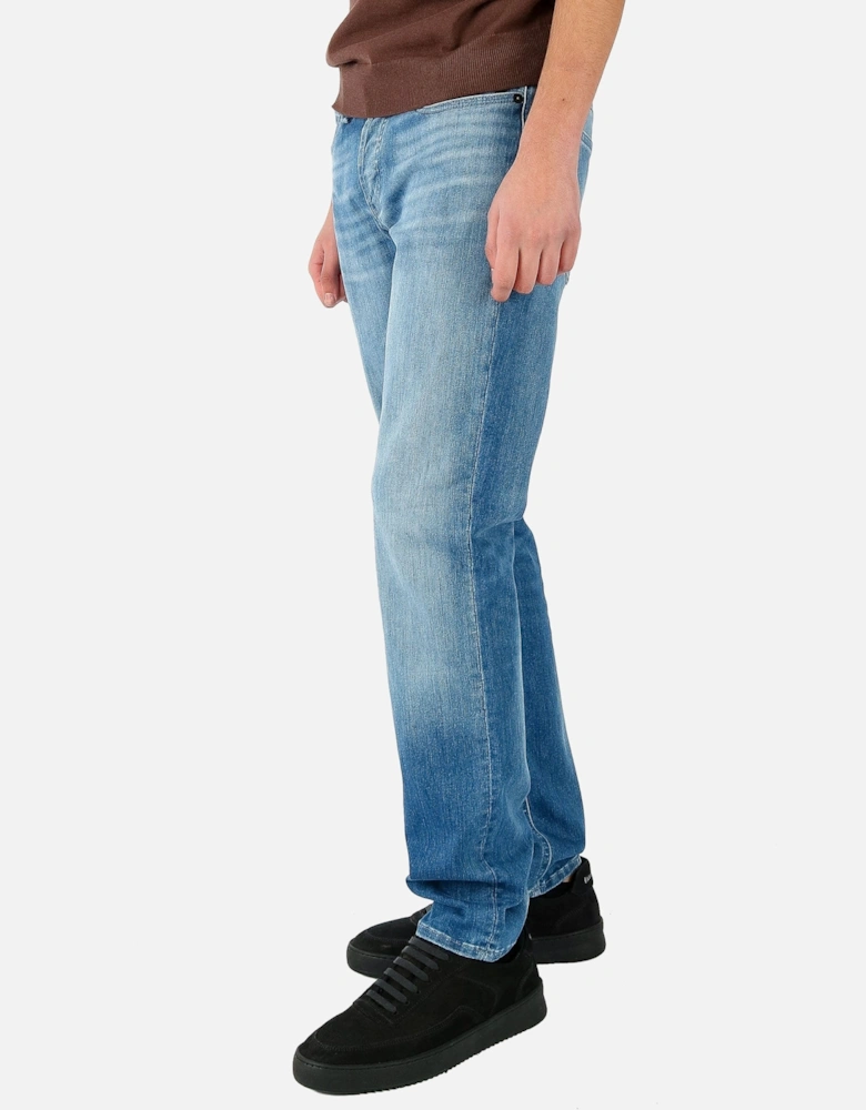Razor Stretch Slim Blue Wash Denim Jean