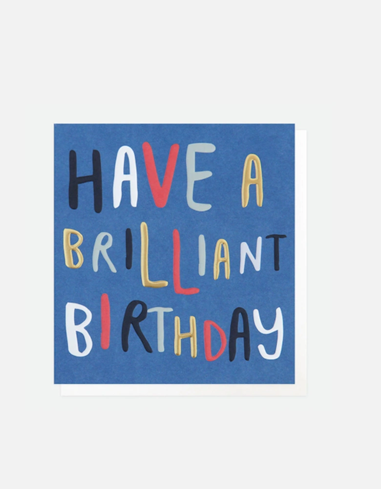 Text Brilliant Birthday Card