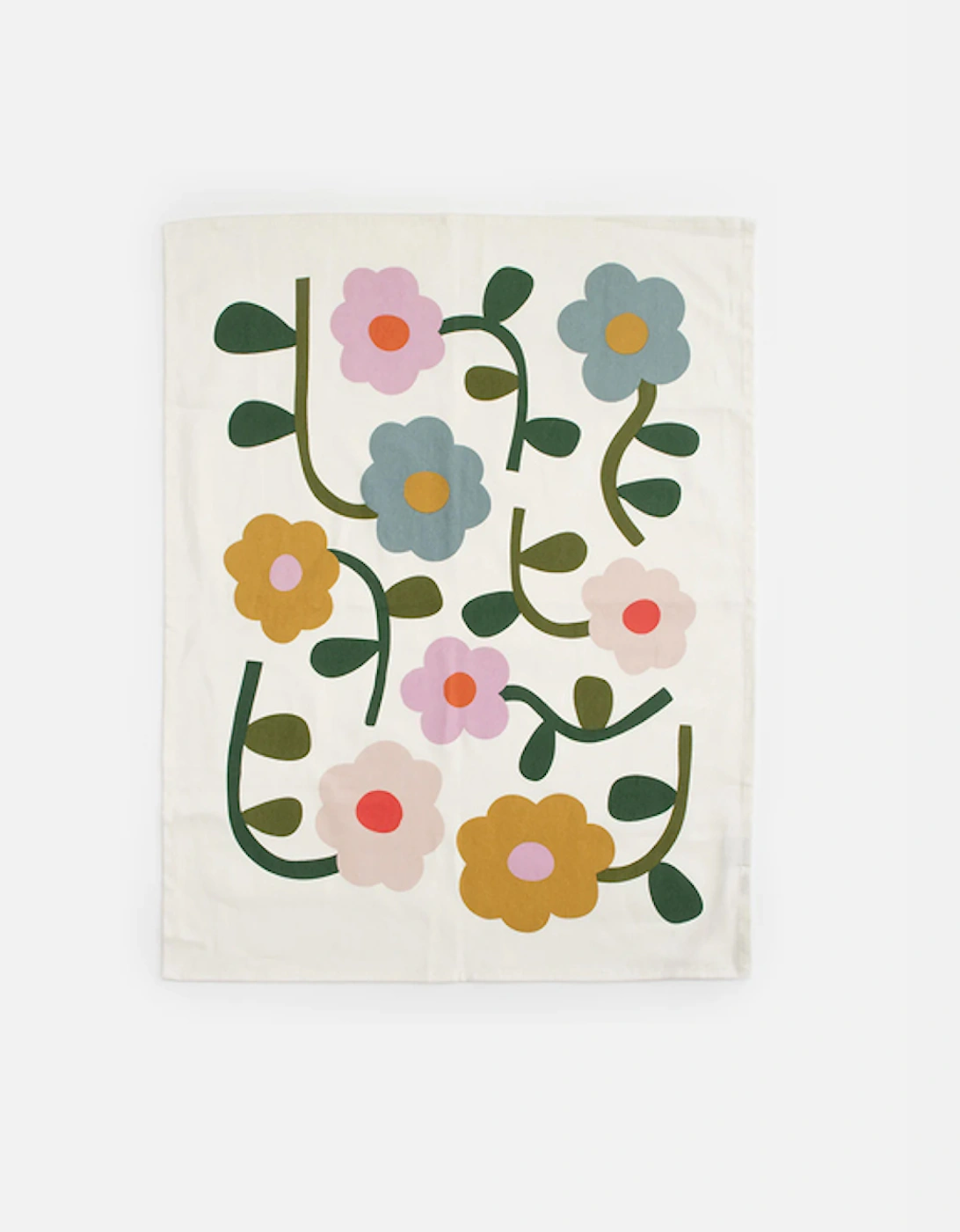 Multi/Mono Floral Set of 2 Tea Towels