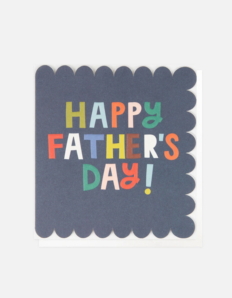 Blue Scallop Happy Father's Day Card