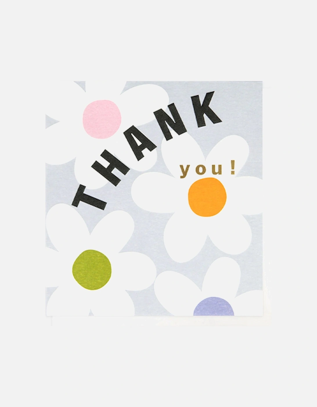 White Flowers Thank You Card, 2 of 1