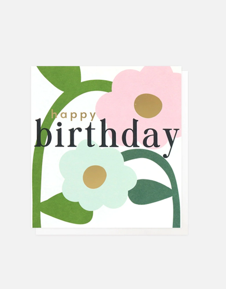 Bendy Daisies Birthday Card