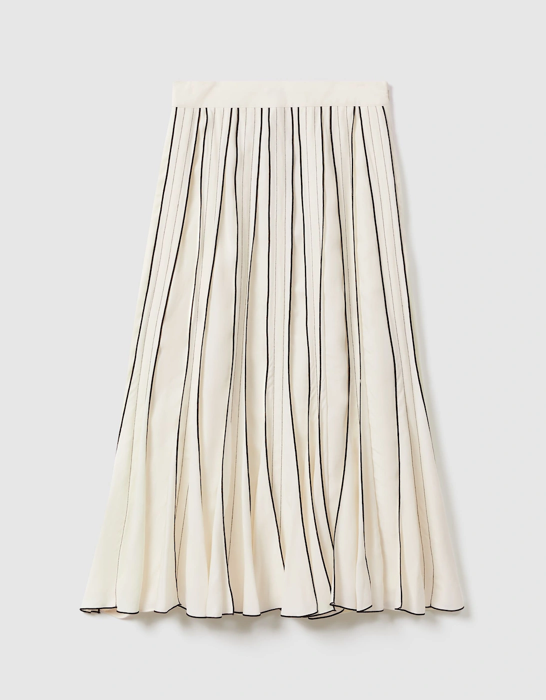 Contrast Ruffle Midi Skirt, 2 of 1