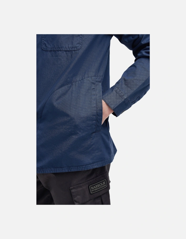 Steve McQueen Pigment Overshirt Washed Cobalt