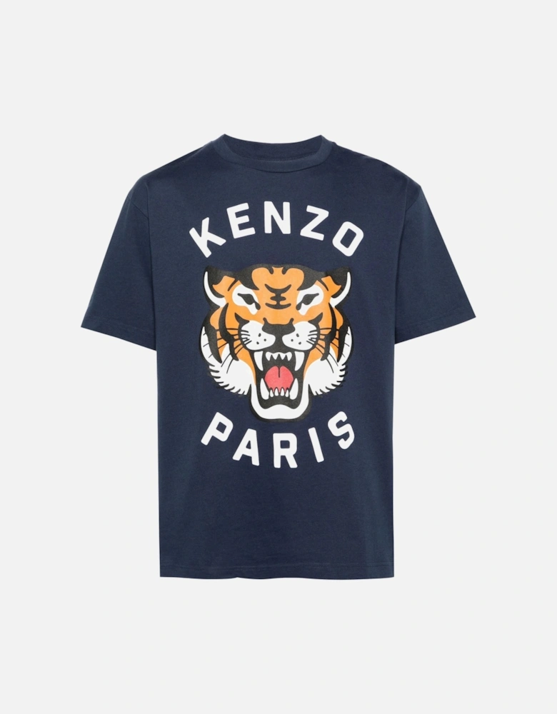 Lucky Tiger Oversize T-shirt Navy