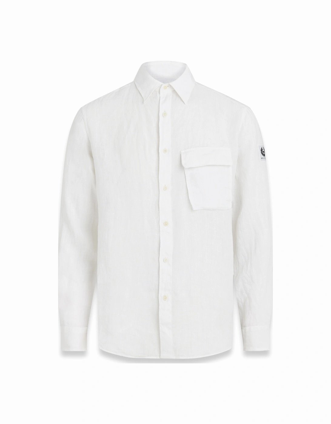 Scale Linen Shirt White, 2 of 1