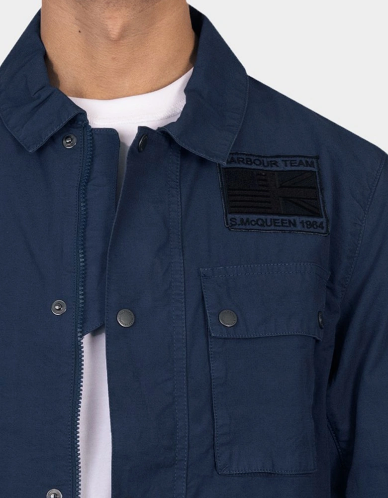 Steve McQueen Workers Casual Jacket Washed Cobalt