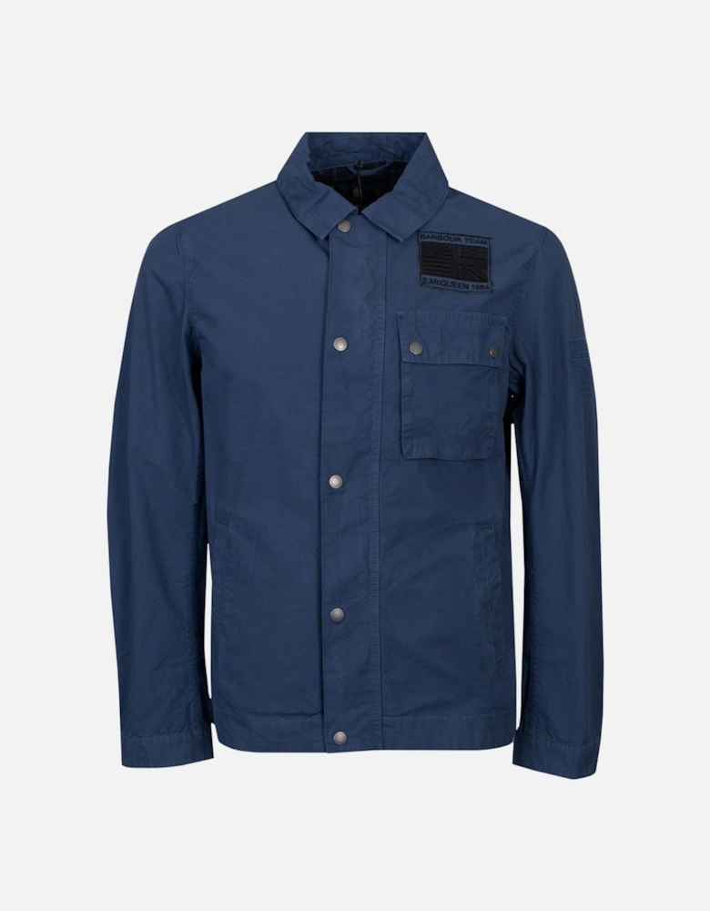 Steve McQueen Workers Casual Jacket Washed Cobalt