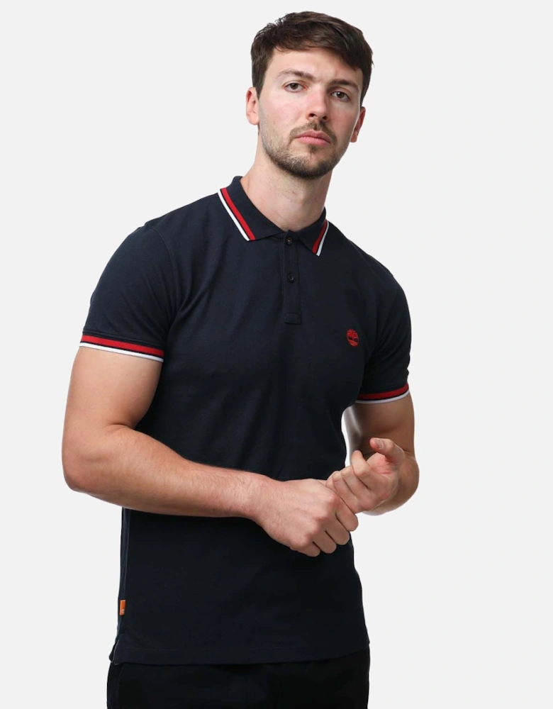 Mens Millers River Tipped Polo Shirt