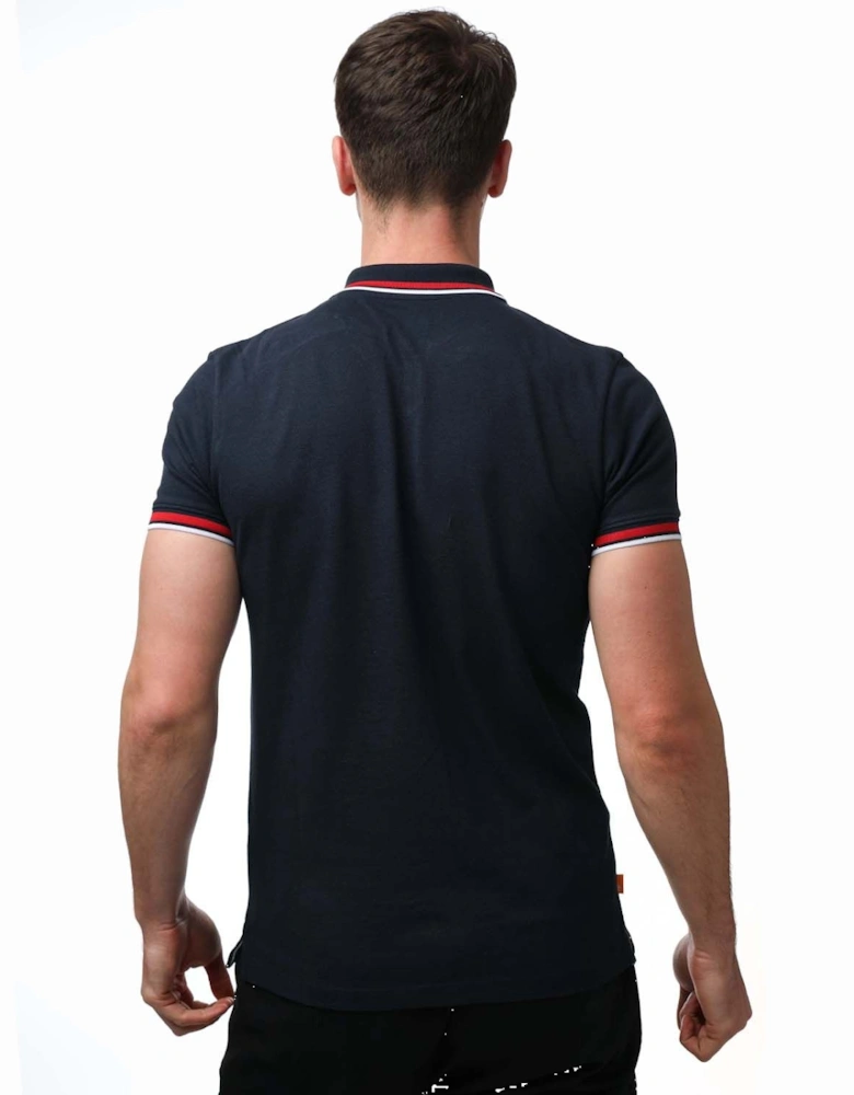 Mens Millers River Tipped Polo Shirt