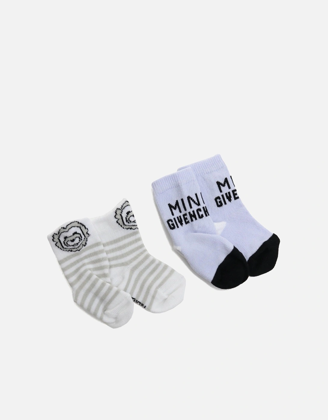 Baby Girls Lion Logo Socks in White, 3 of 2