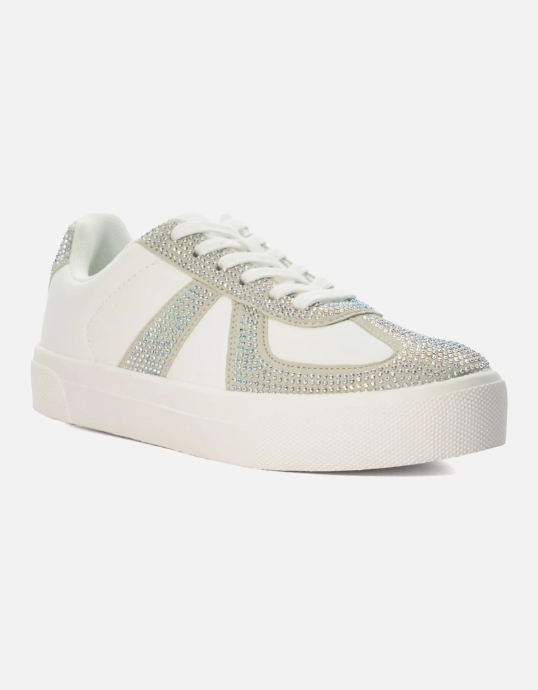 Ladies Embar - Embellished Lace-Up Trainers