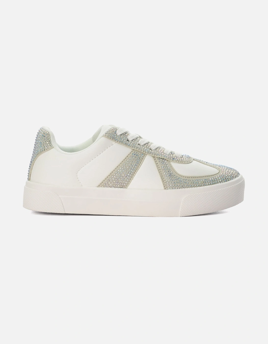 Ladies Embar - Embellished Lace-Up Trainers