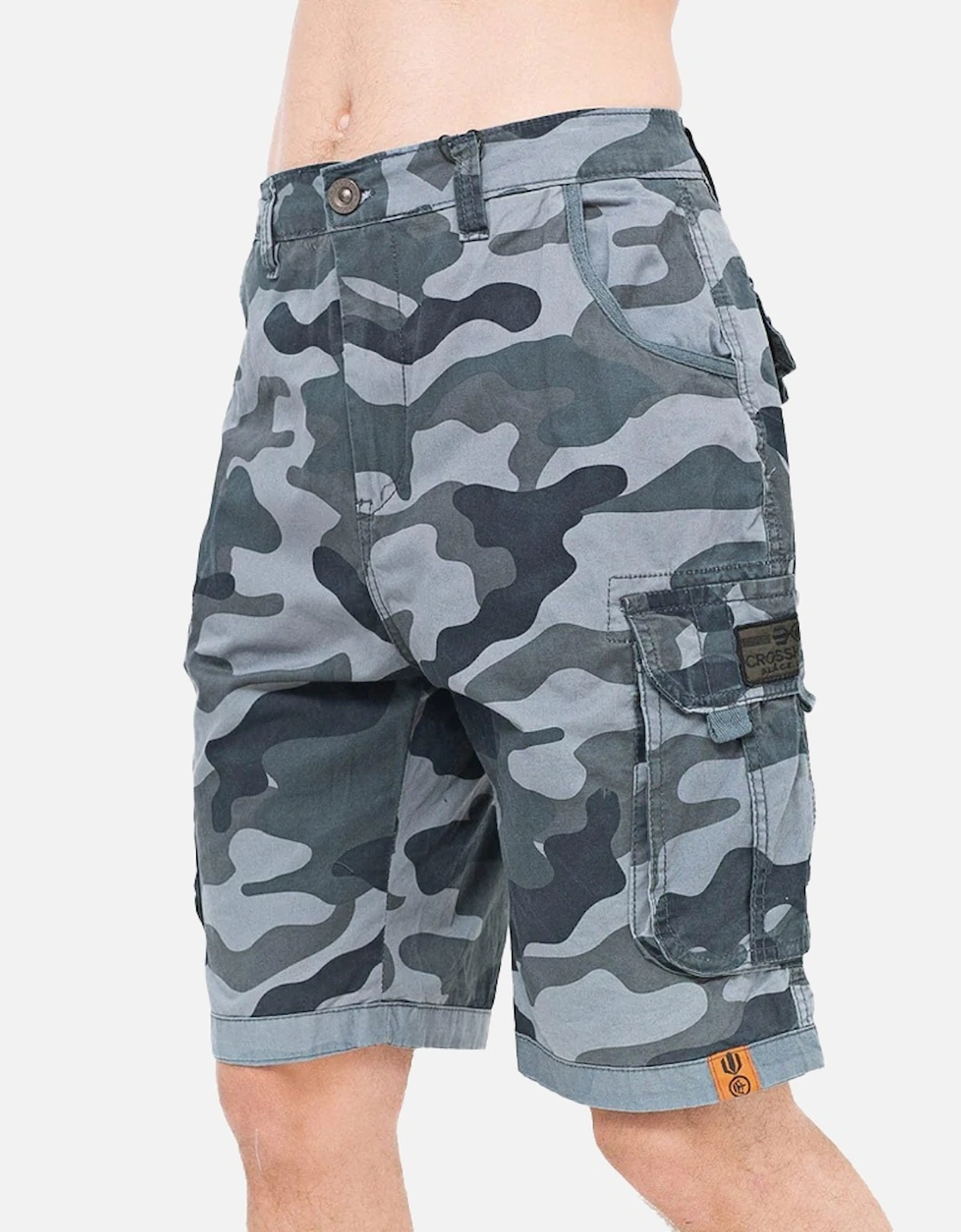 Mens Watchford Camo Cargo Shorts, 3 of 2