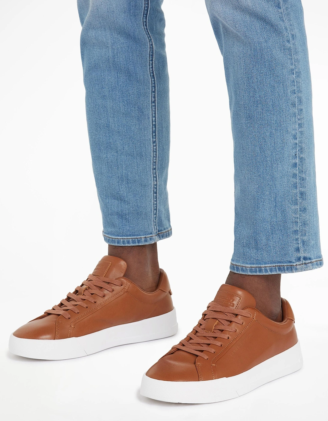 TH Best Mens Cognac Court Trainers, 5 of 4