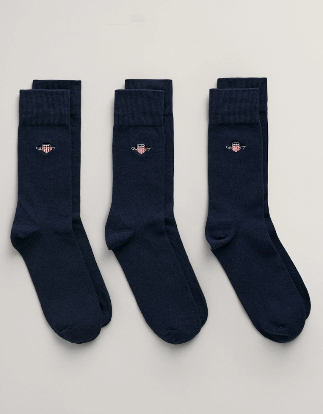 Mens Shield Logo Socks 3-Pack, 2 of 1