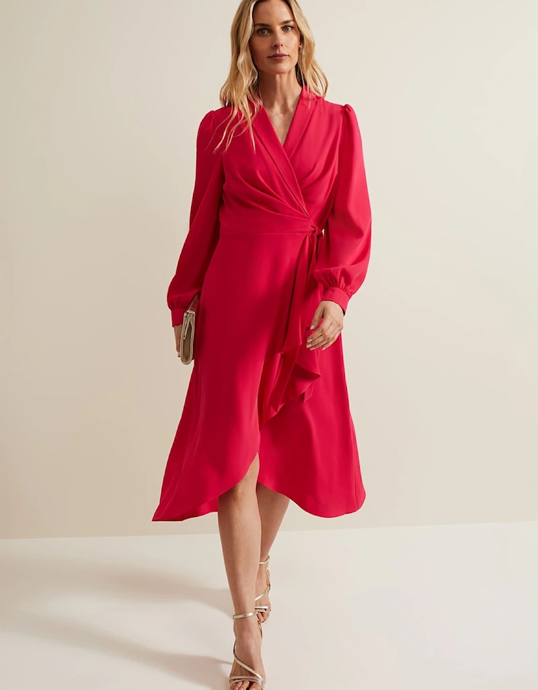 Philippa Long Sleeve Midi Dress, 2 of 1