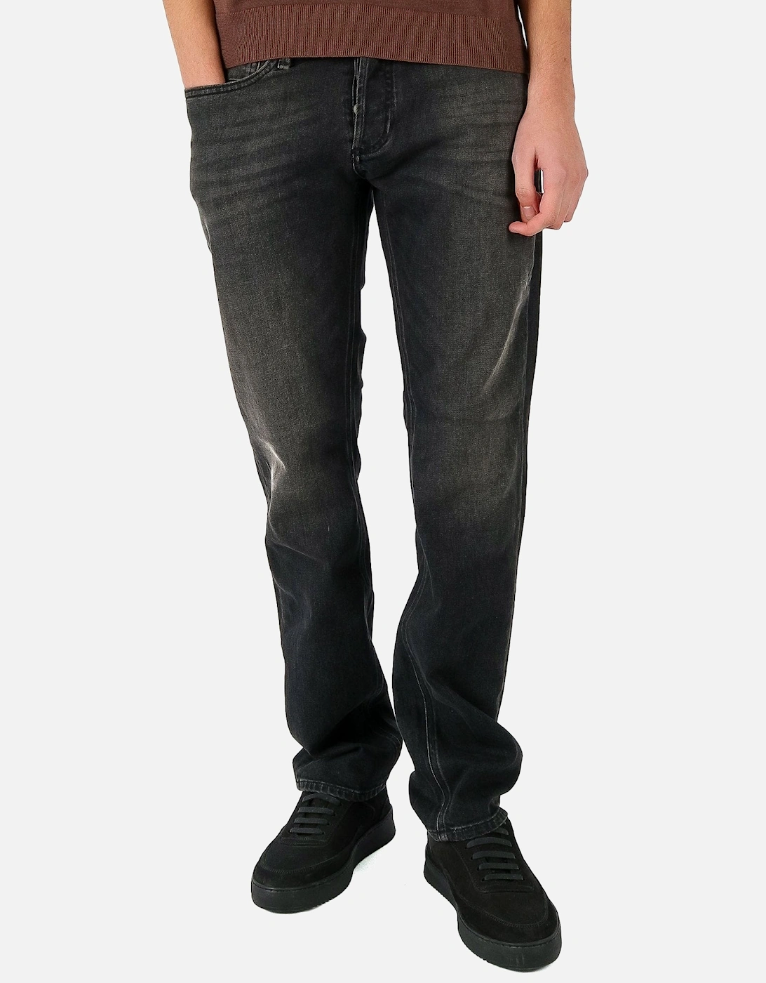 Ridge straight Stretch Washed Black Jean