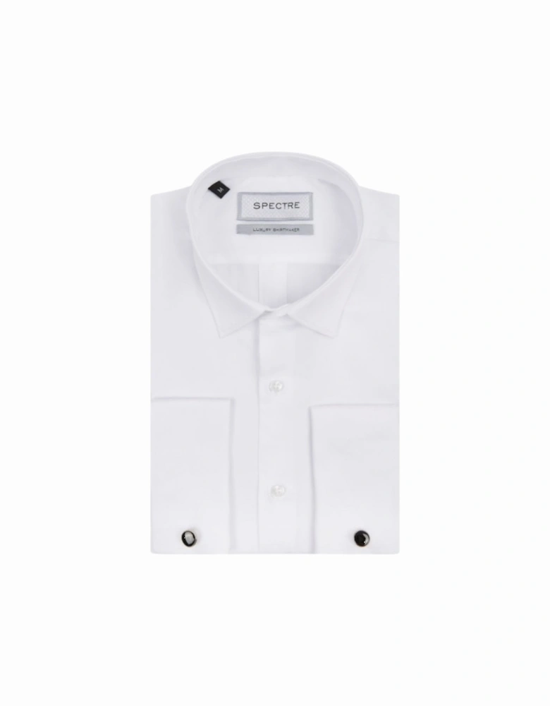 Jake Luxury Double Cuff Suit Shirt - White