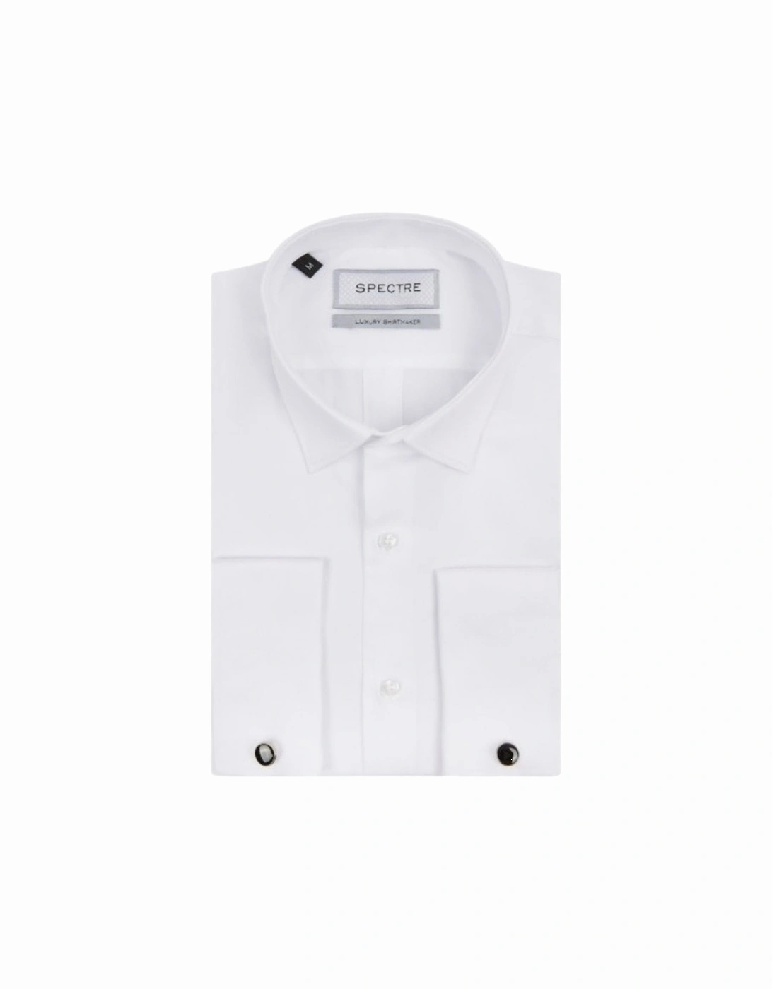 Jake Luxury Double Cuff Suit Shirt - White, 2 of 1