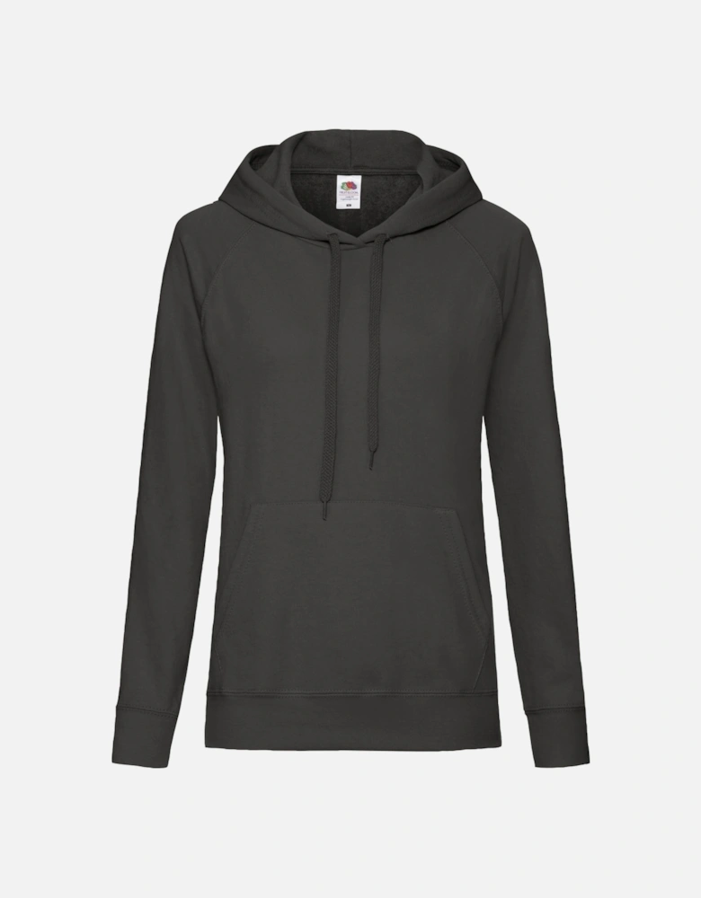 Ladies Fitted Lightweight Hooded Sweatshirt / Hoodie (240 GSM)