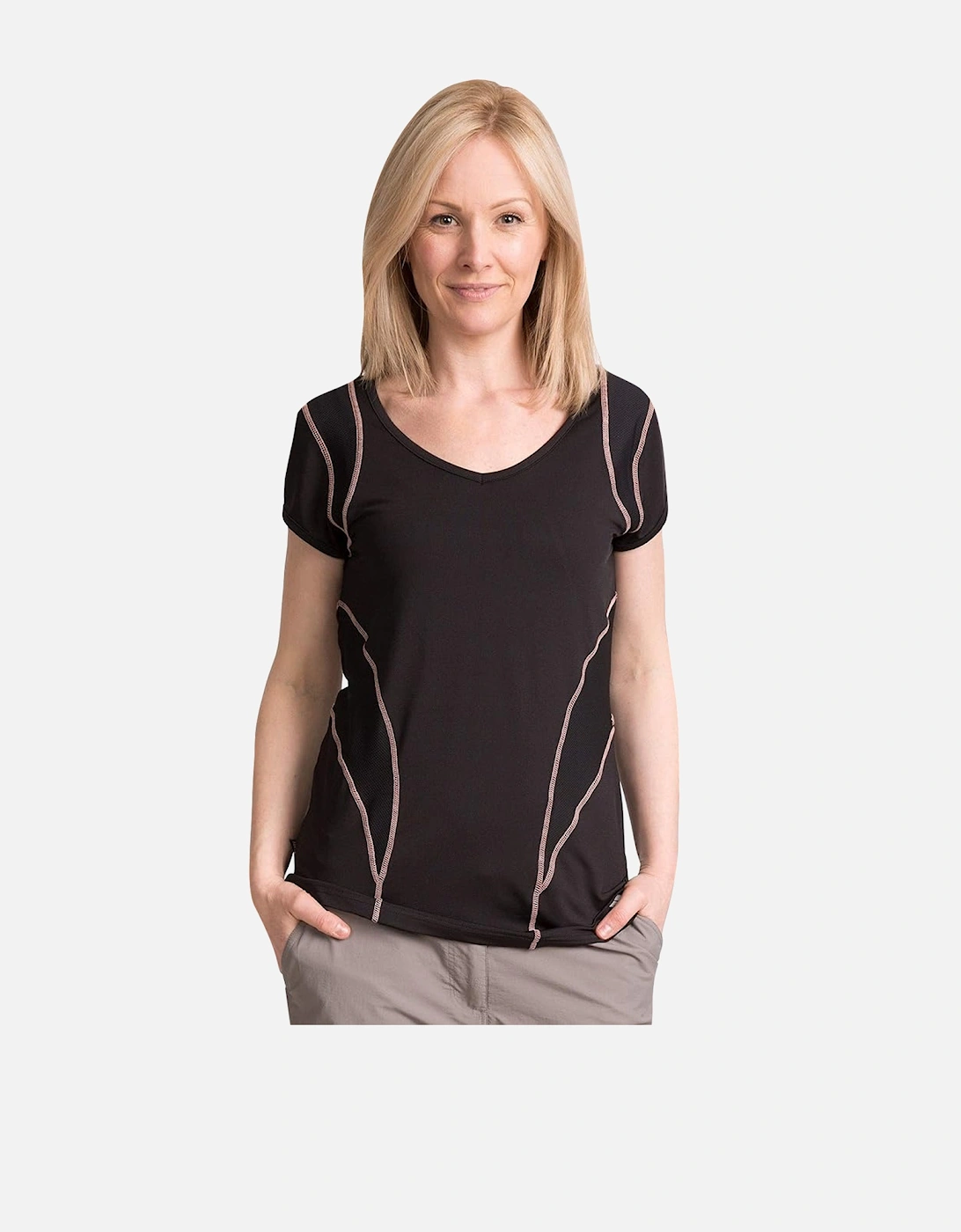 Womens/Ladies Erlin Short Sleeve Sports T-Shirt