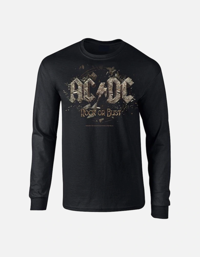 Unisex Adult Rock Or Bust Long-Sleeved T-Shirt
