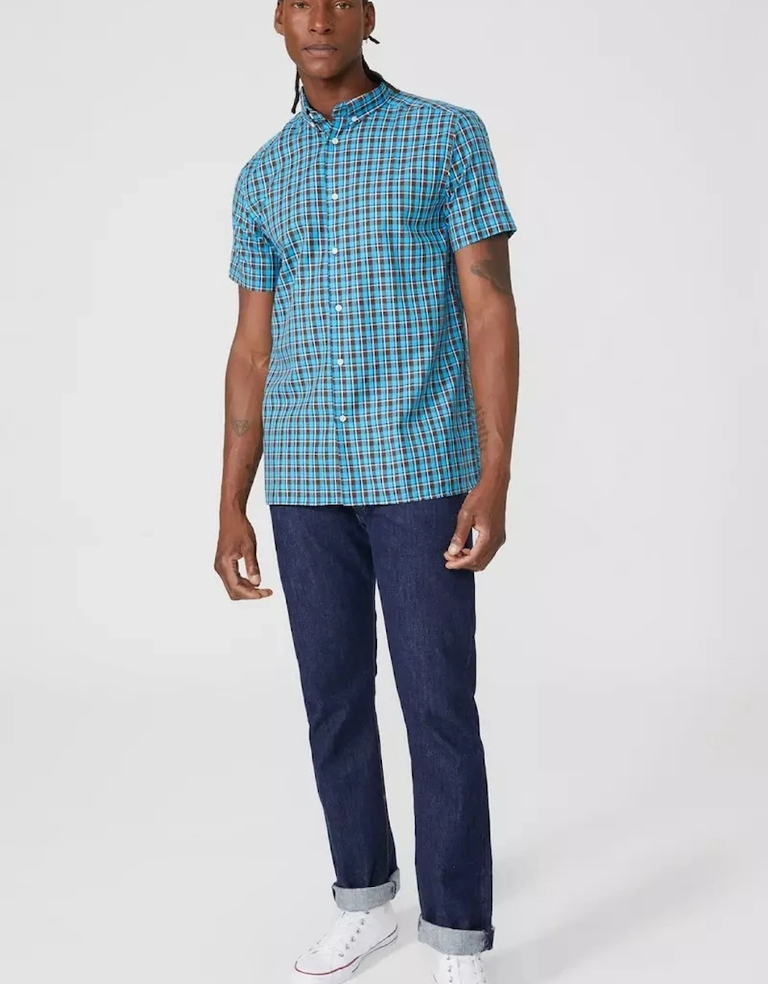 Mens Double Checked Shirt