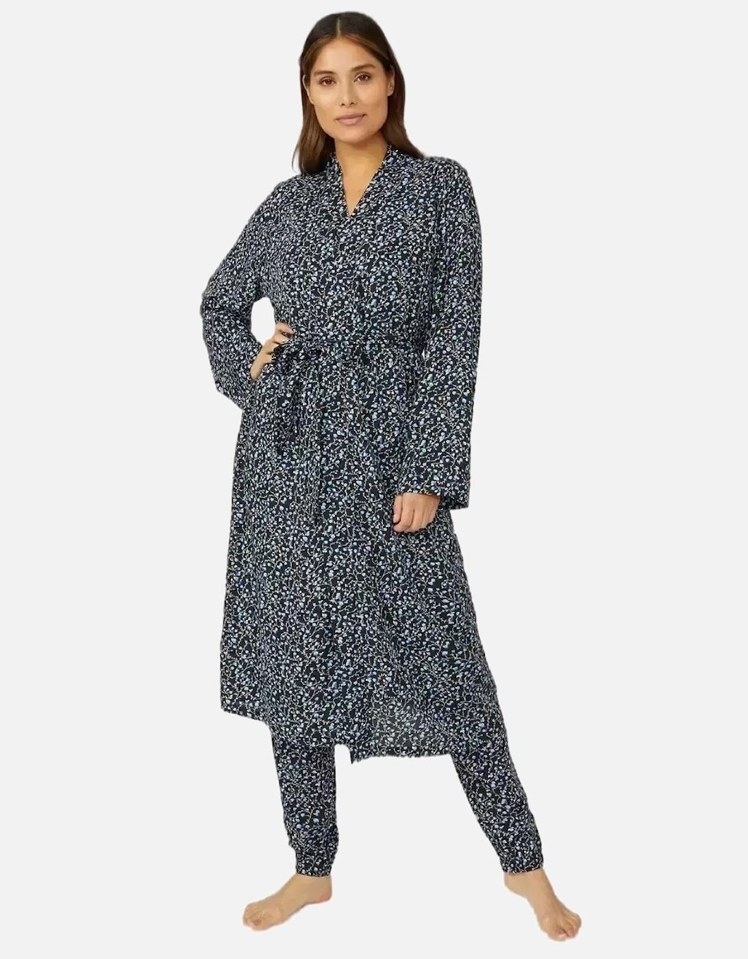 Womens/Ladies Bluebell Woven Long Dressing Gown, 5 of 4