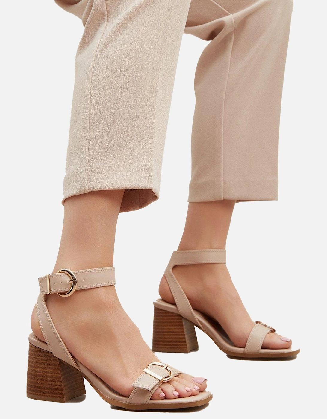 Womens/Ladies Daphne Buckle Detail Sandals