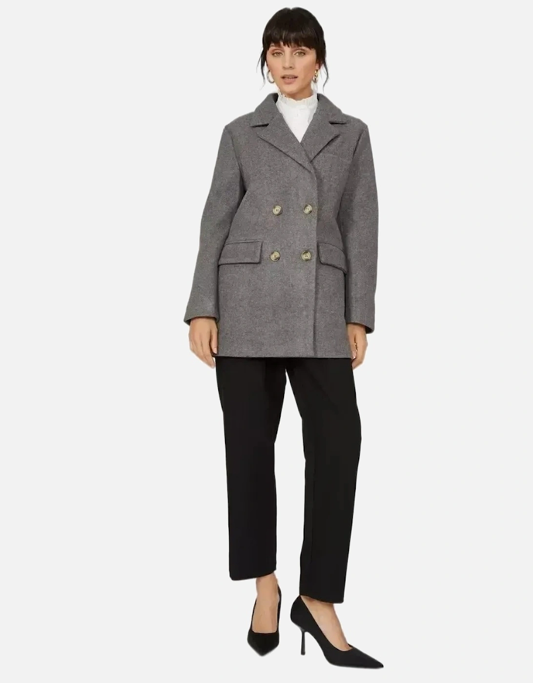 Womens/Ladies Double-Breasted Coat, 6 of 5