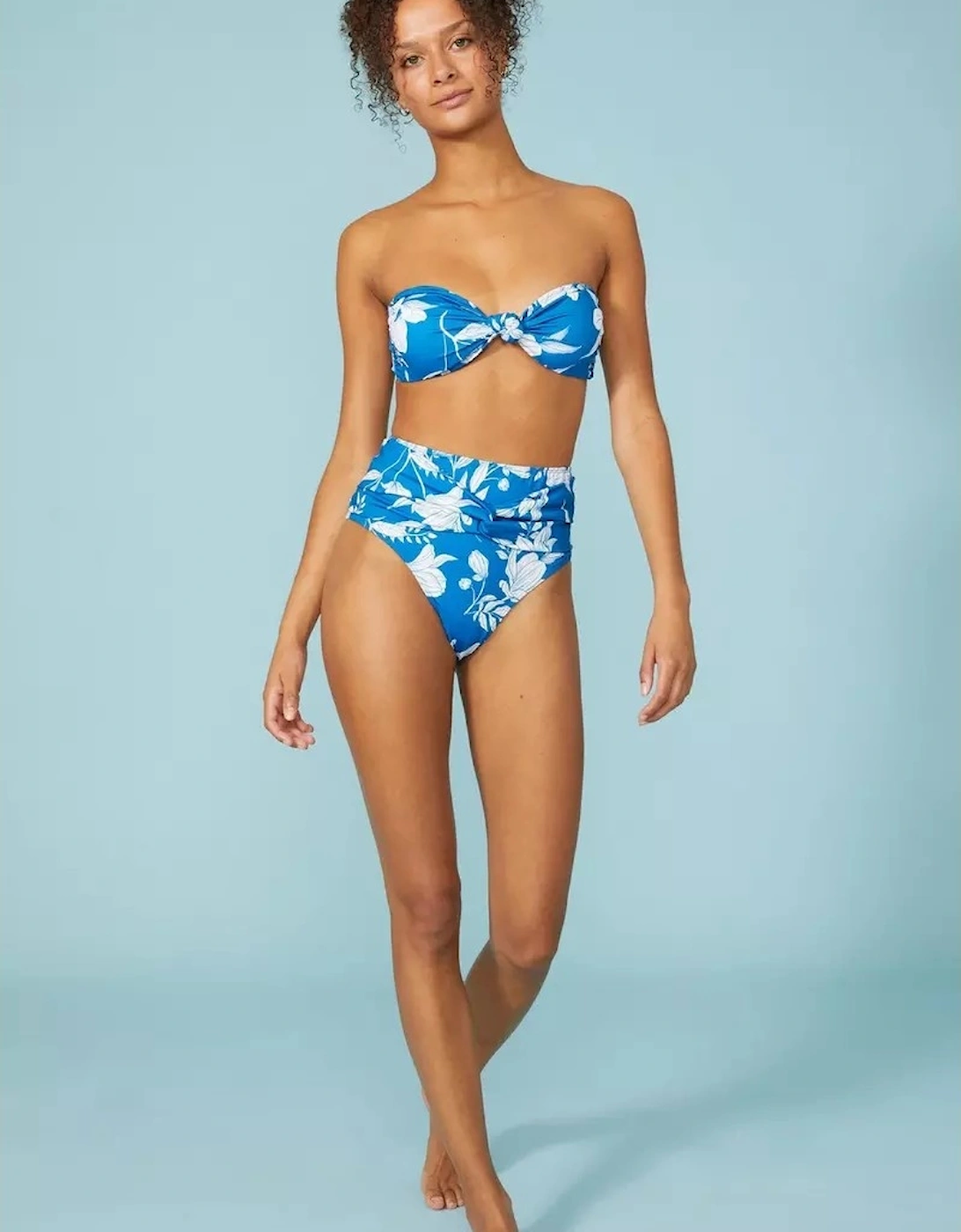 Womens/Ladies Floral Bandeau Bikini Top