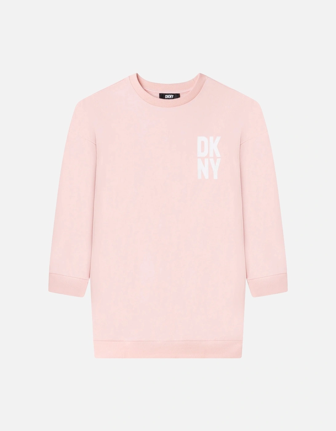 Girls Sweater Dress Pink, 3 of 2