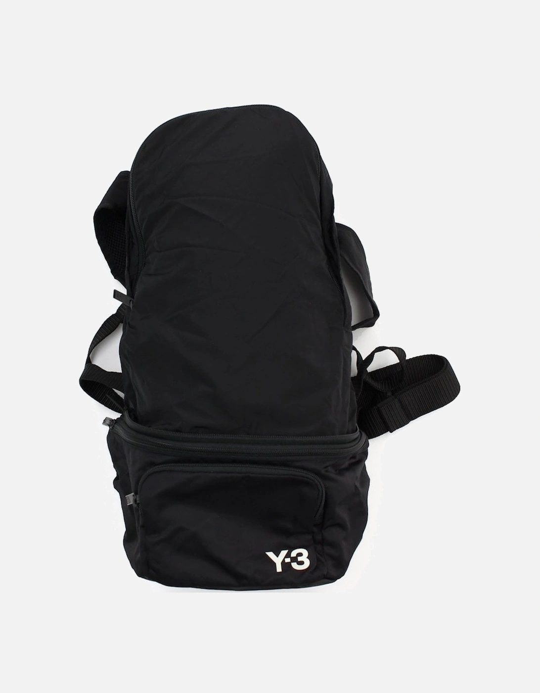 Y-3 Mens Packable Back Pack in Black, 4 of 3