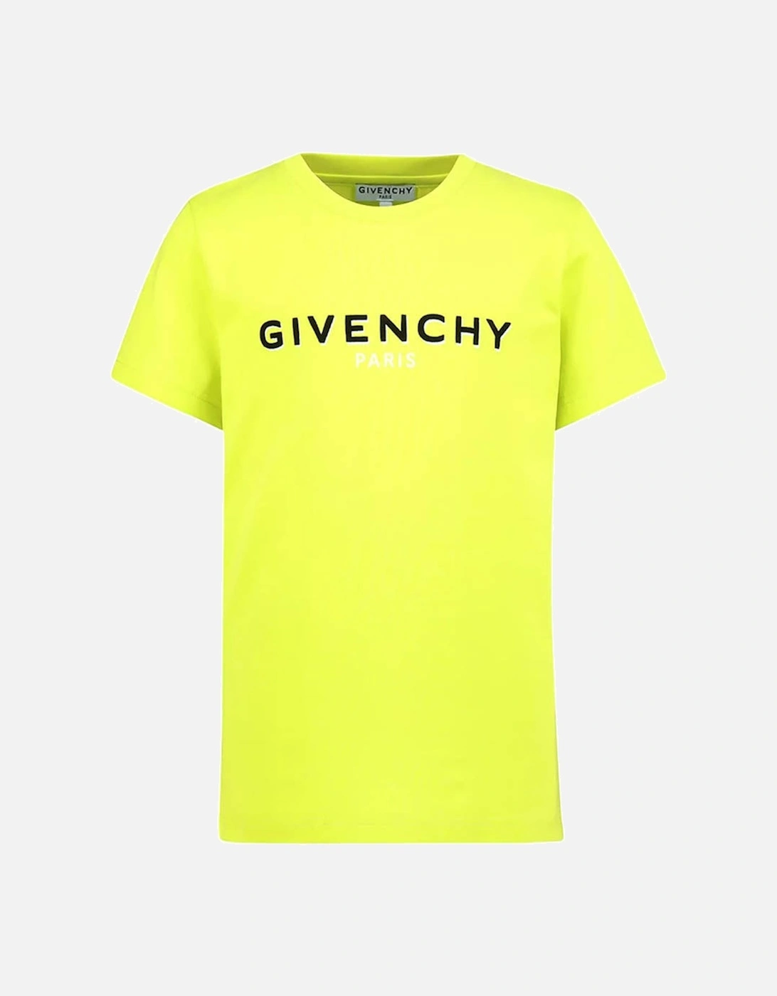 Boys Reverse Logo T-shirt Yellow, 3 of 2