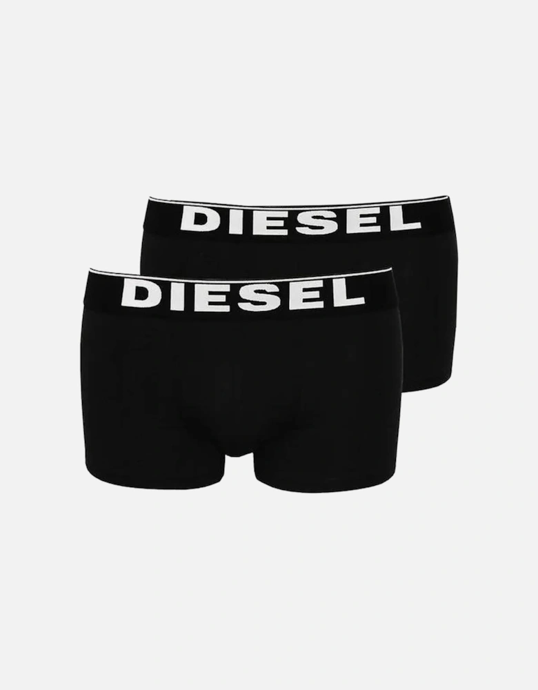Mens 2 Pack Stretch Boxers in Black