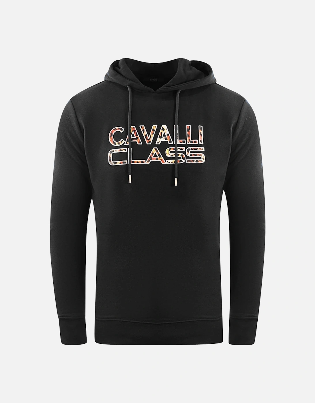 Cavalli Class Brand Logo Black Hoodie, 3 of 2